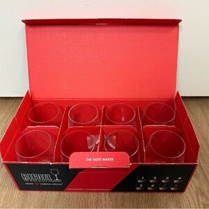 Brand new Reidel Chardonnay stemless glasses